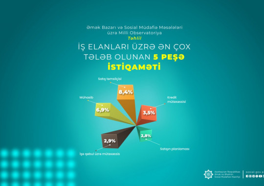 Milli Observatoriya son iki ili əhatə edən 25,7 minədək iş elanının təhlilini aparıb